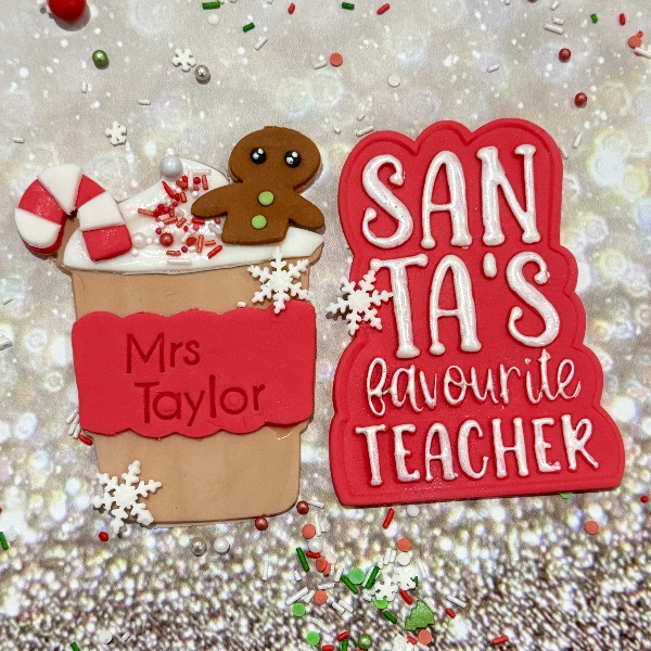 2025 Teacher's gifts - Box of 2 cookies (1 personalised)